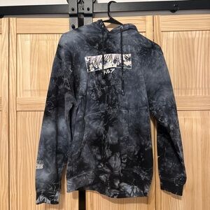 Black and Gray Graphic Hoodie